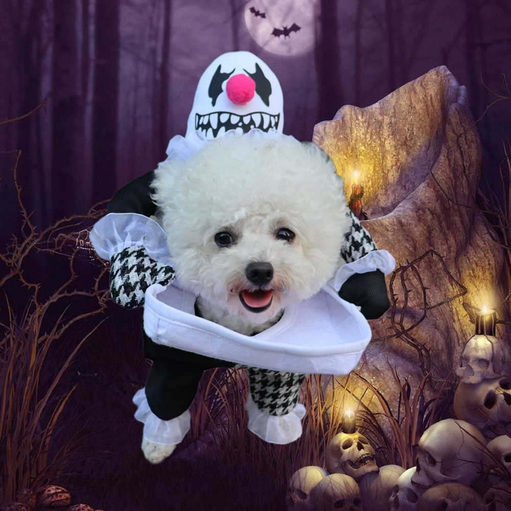 Disfraz Halloween de payaso para mascotas