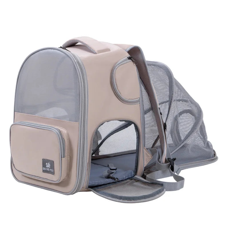 Mochila para gatos transpirable Expandible