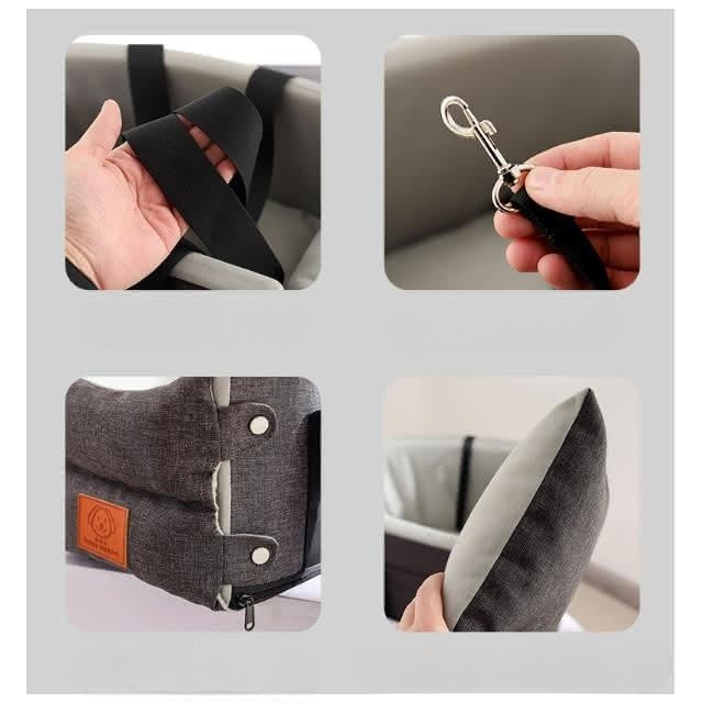 Asiento central de mascota para auto