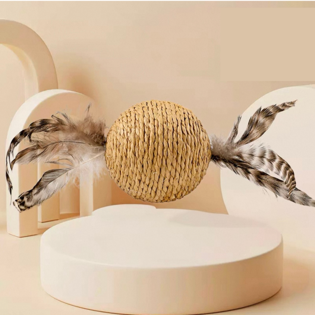 Pelota para gatos de cuerda de sisal 10cm
