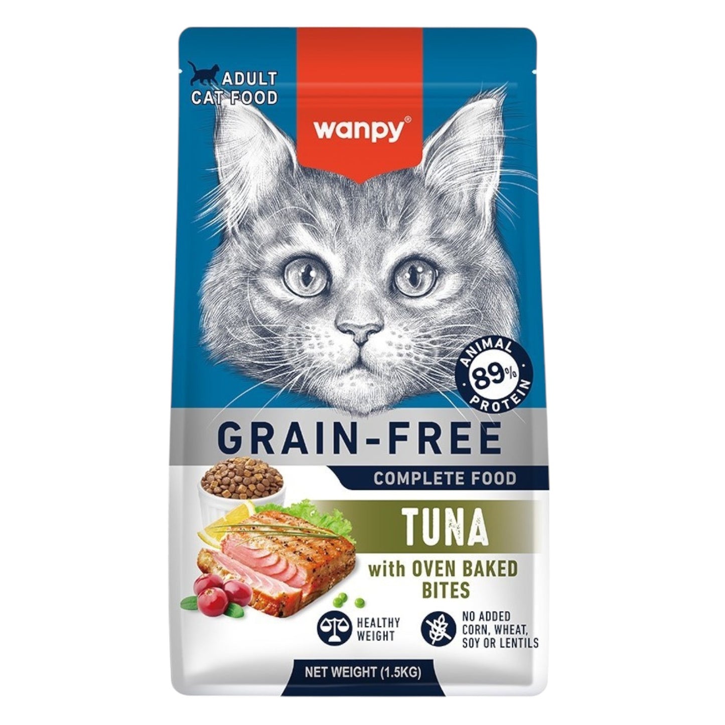 Comida para Gato Wanpy: Sabor a Tuna 1.5 KG