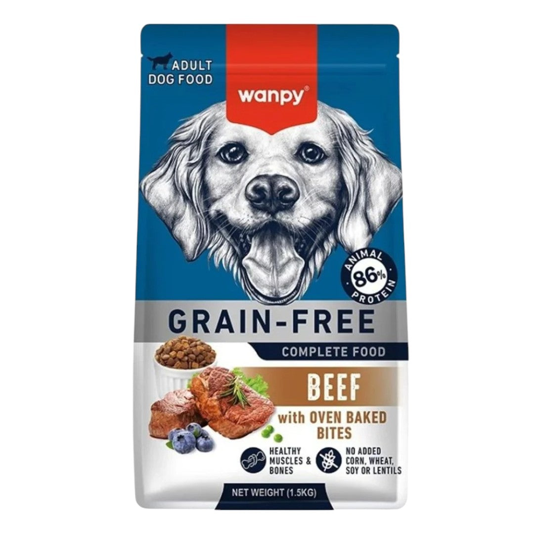 Comida para Perro Wanpy: Adulto, Sabor a Carne 1.5 KG