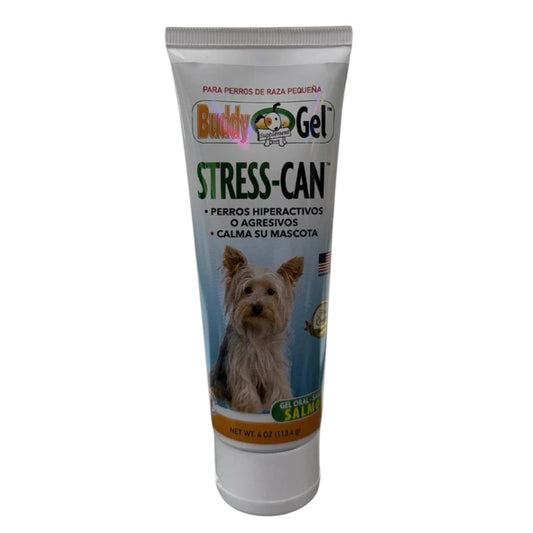 Suplemento para Perros Buddy Gel: Stress-Can: Perro hiperativos o agresivos, sabor a Salmon 113.4g