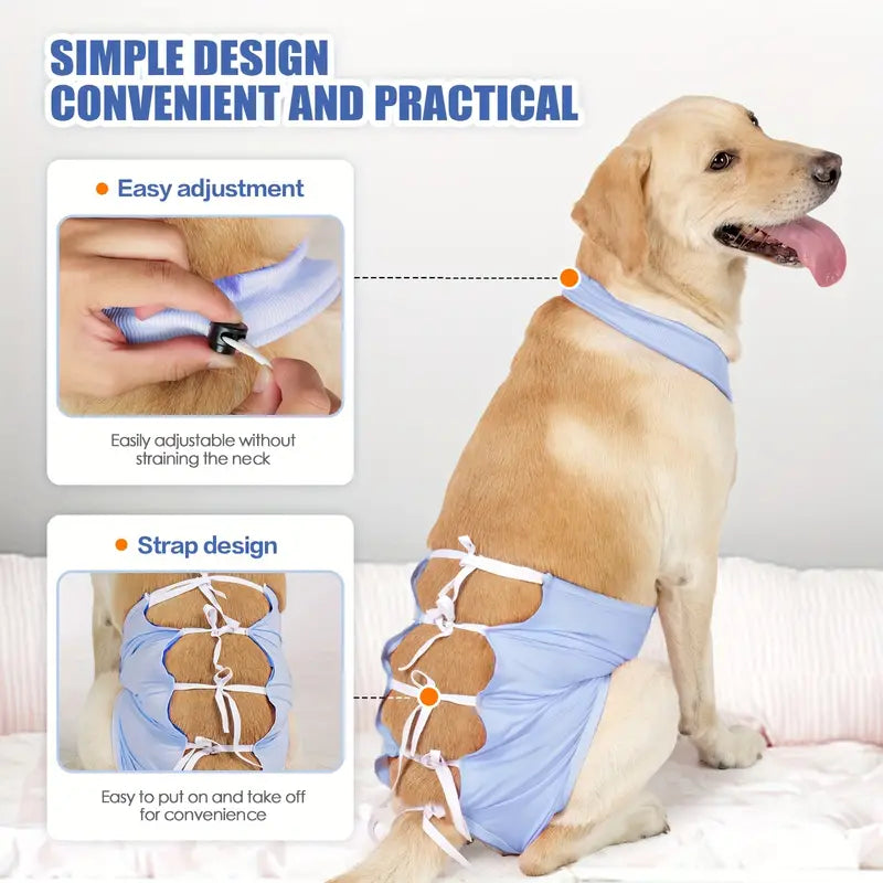 Traje de recuperación para perros raza mediana y grande