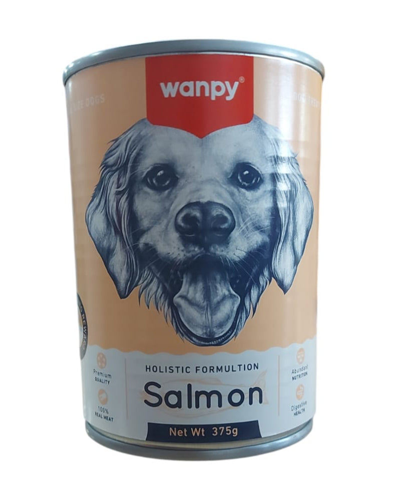 Comida Húmeda para Perro Wanpy: Lata, Salmon 375g