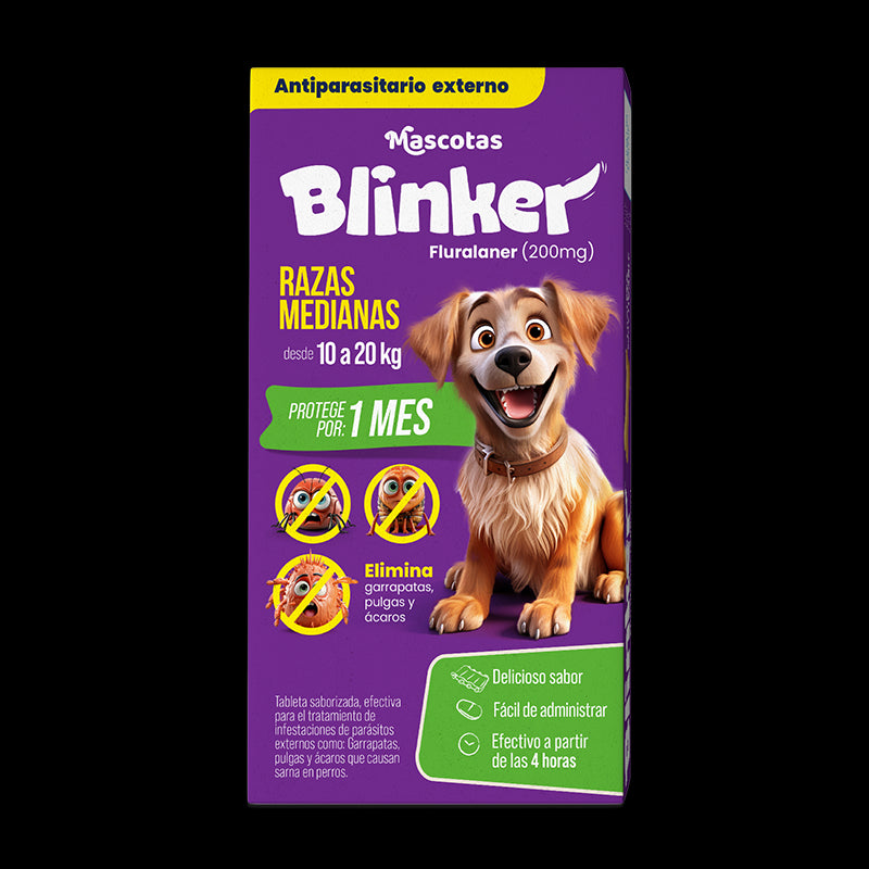 Antiparasitario externo para perros Blinker - 1 mes de protección