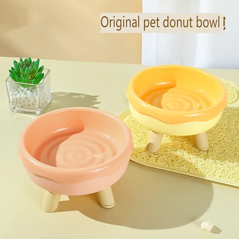 Plato de Plastico estilo dona para gatos
