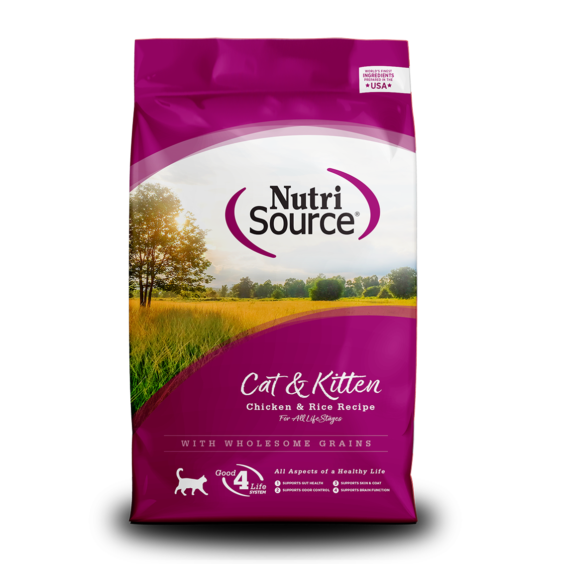 Comida para Gato Nutri Source: Receta de pollo y arroz para gatos y gatitos 5.8KG
