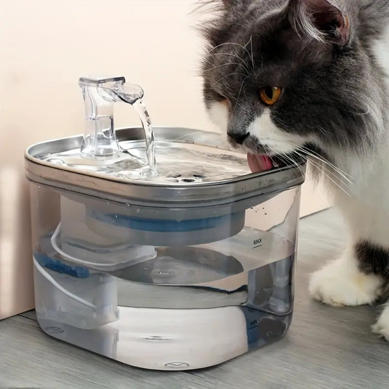 Fuente de agua, acero inoxidable para mascotas