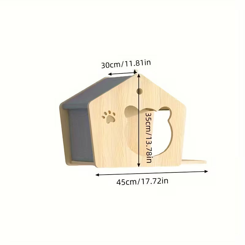 Villa de Gato para pared (Modelo-A)