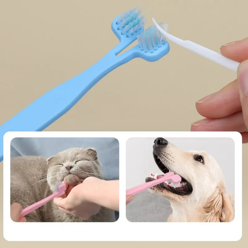 Cepillo de dientes 2 en 1 para mascotas