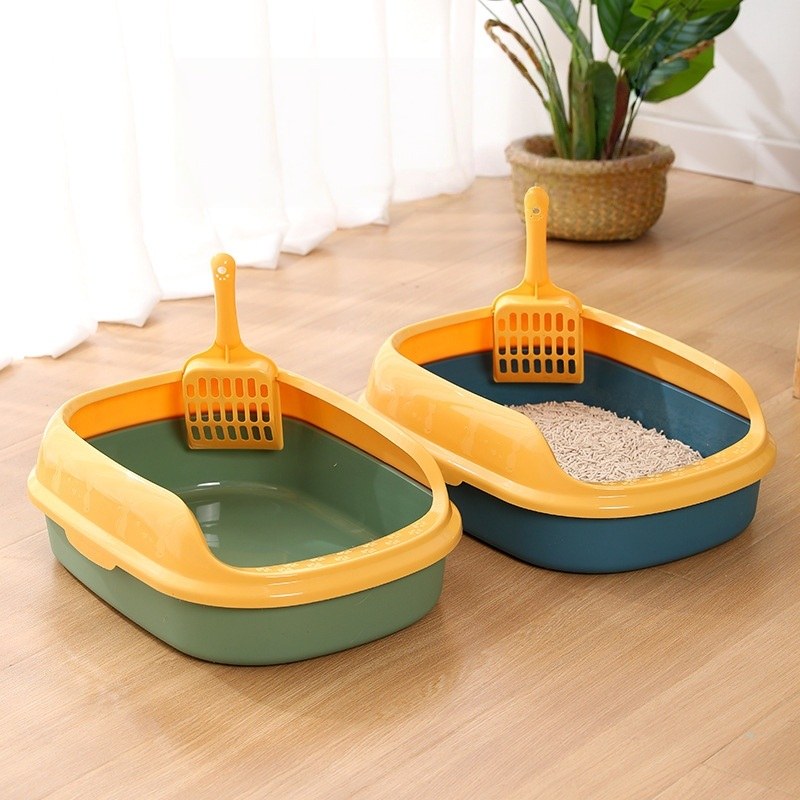 Arenero abierto para gatos bebés sencillo 40*29*13.5cm