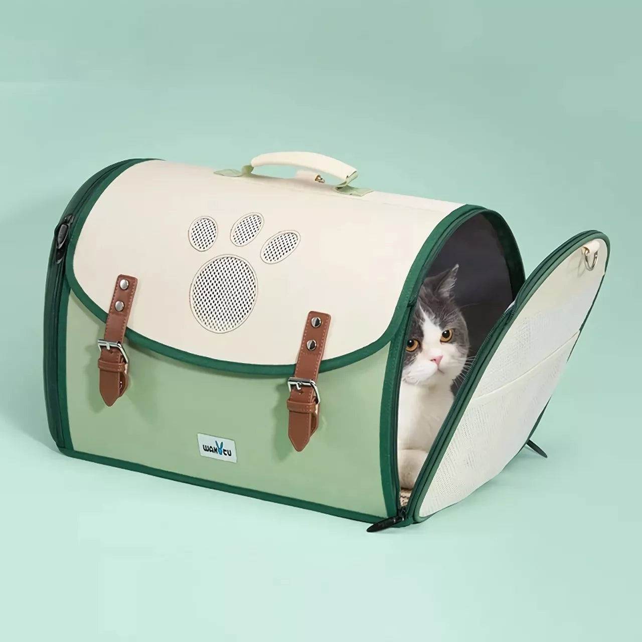Bolso/mochila transportadora de gatos portátil
