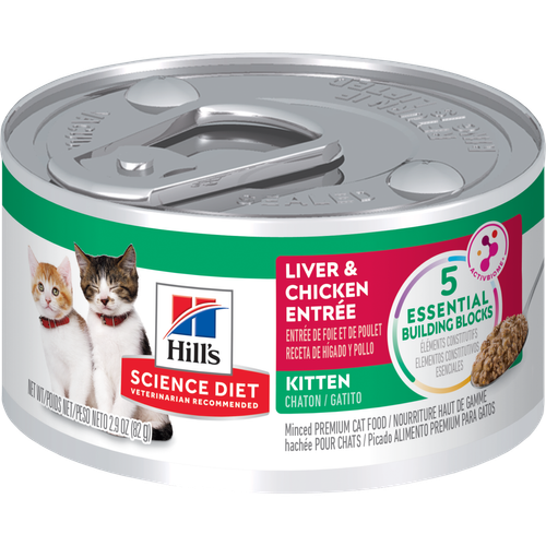 Comida Húmeda para Gato Hills: Kitten, Higado y Pollo 156g