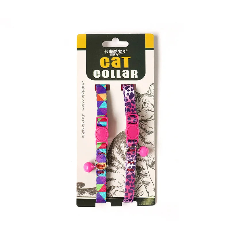 2 pieza de collar de seguridad ajustable con campana