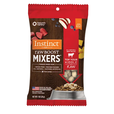 Snacks para Perro Instinct: Rawboost, Snack Mixers Beef 21gr