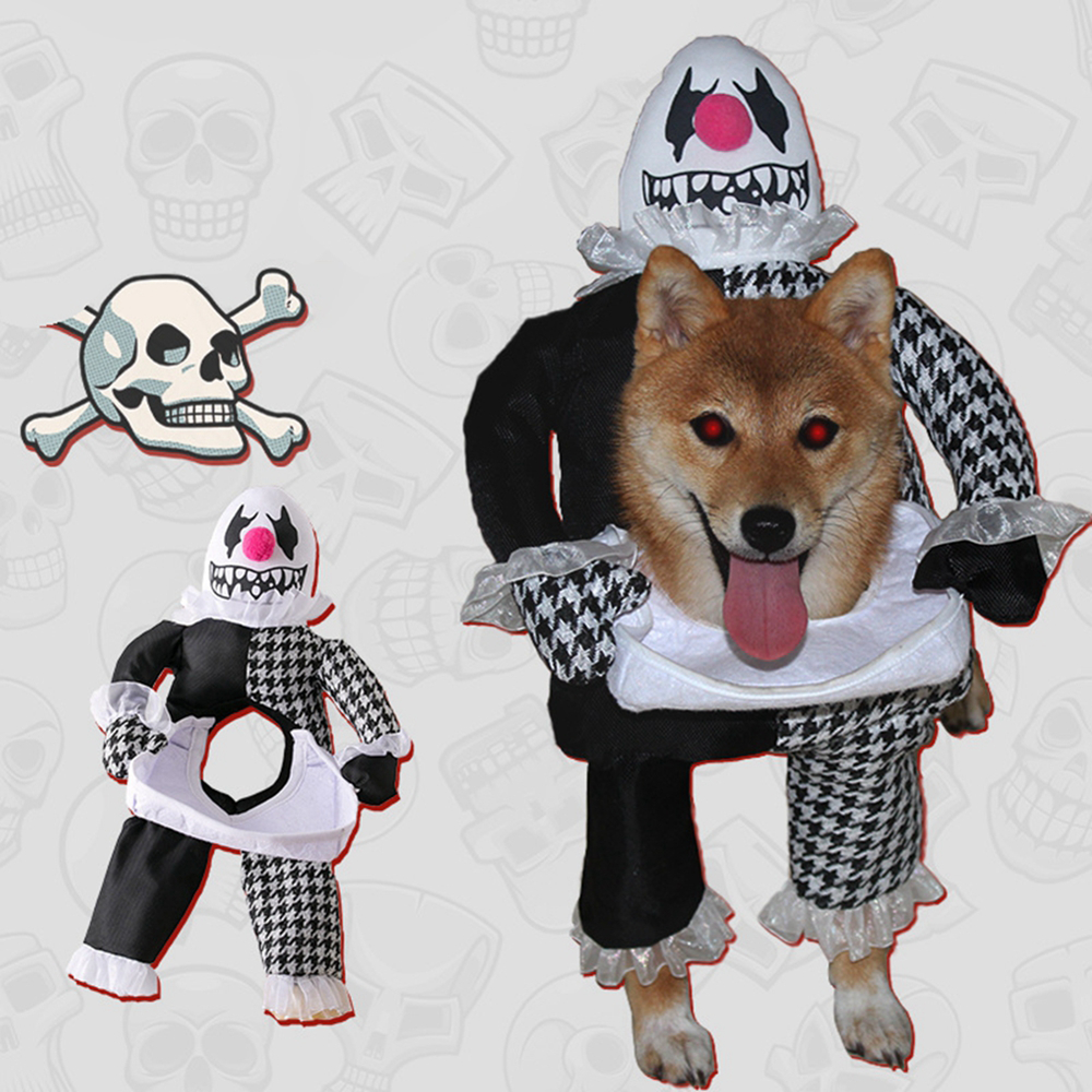 Disfraz Halloween de payaso para mascotas