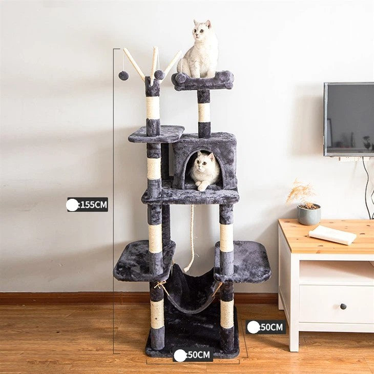 Torre mediana para gatos 155cm de altura