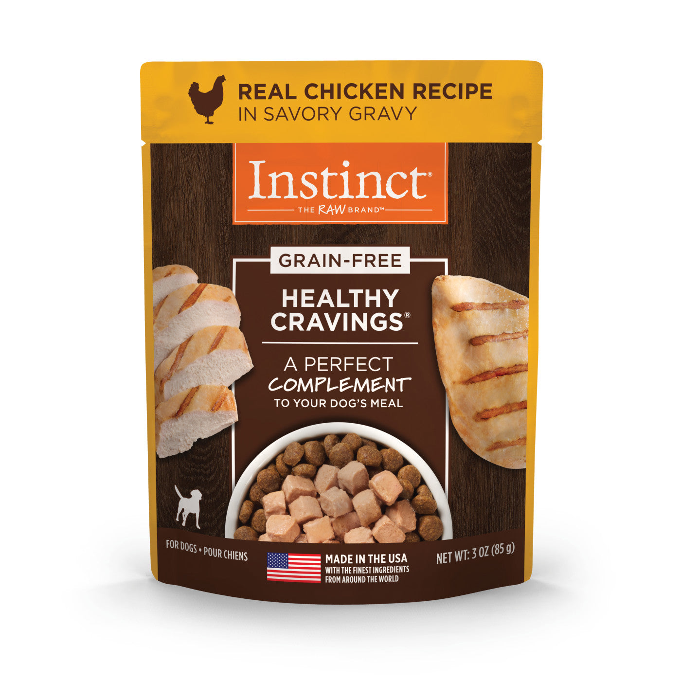Comida Húmeda para Perro Instinct: Healthy Cravings Chicken Recipe 85gr