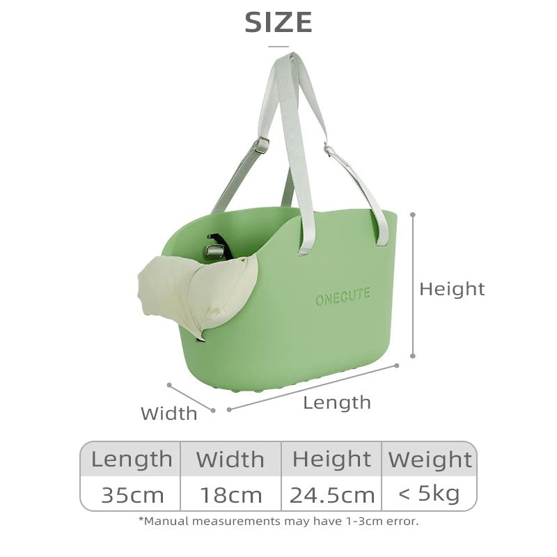 Bolso de hombro portátil para mascotas de resina (Hasta 5kg)