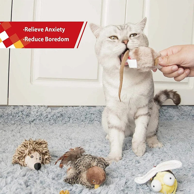 Juguete para gatos de pajaro con sonido