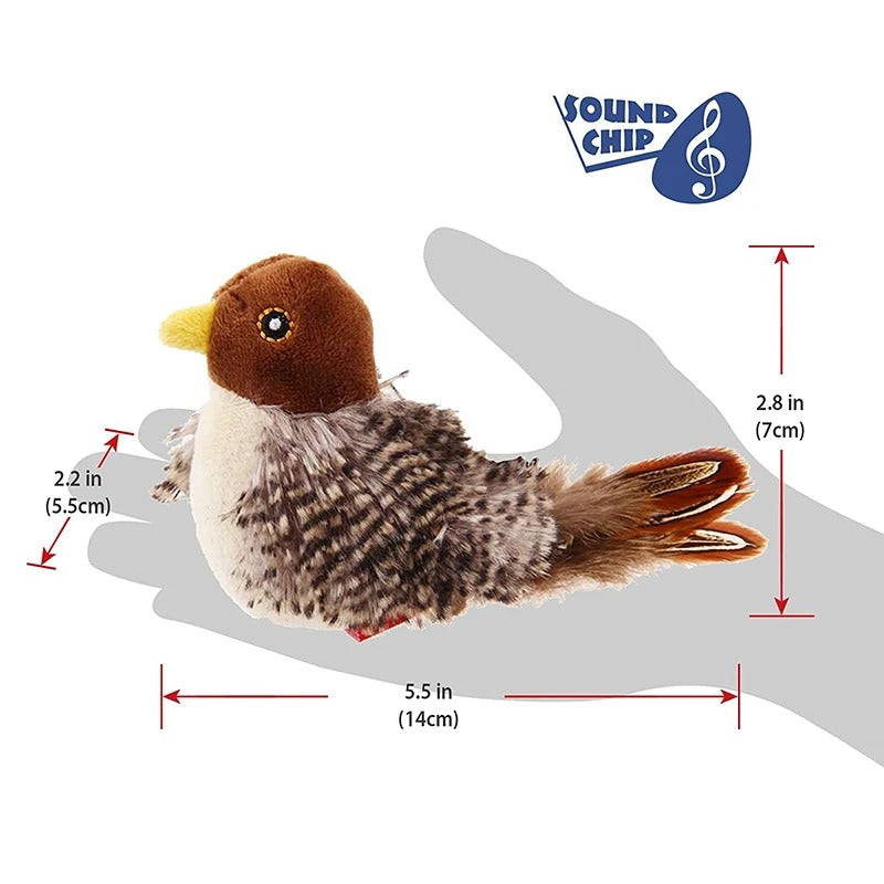Juguete para gatos de pajaro con sonido