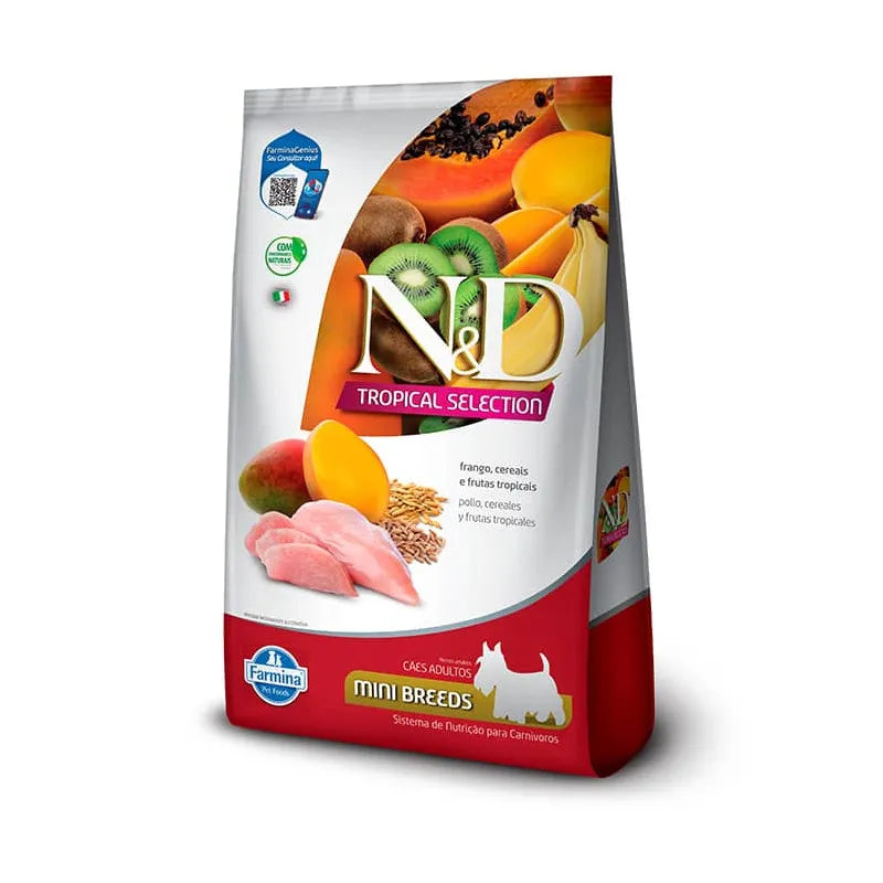 Comida para Perro Farmina: N&D, Tropical Selection, Adult Mini sabor a Pollo 2.5kg