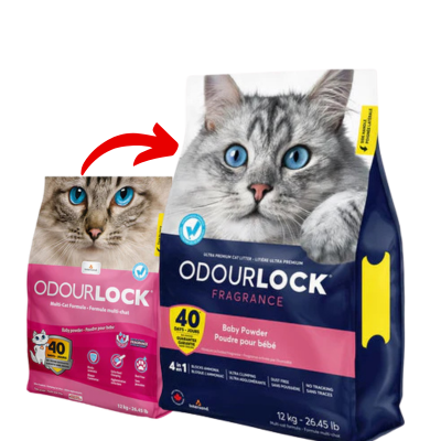 Arena para gato Odourlock Multi-Cat Baby Powerd