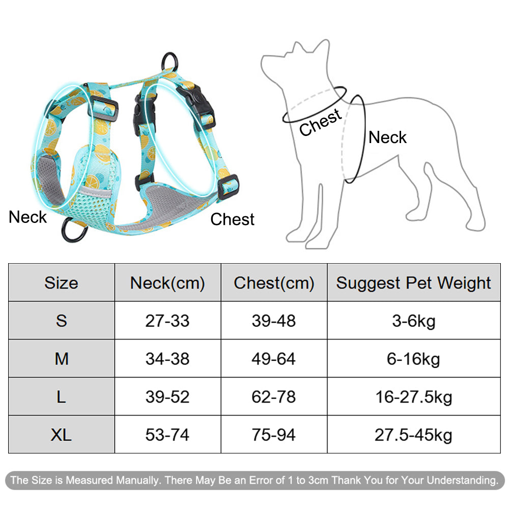 Pechera reflectante con estampado de frutas