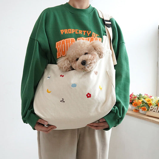 Bolso cargador estilo coreano para perros