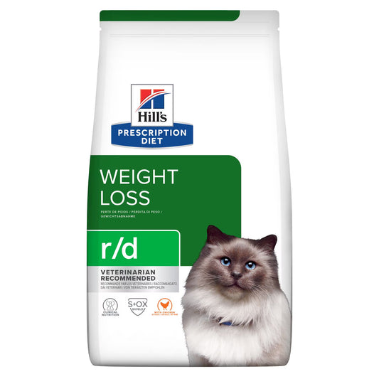 Comida para Gato Hills: Prescription Diet weigth loss R/D 4 lb/1.81 kg