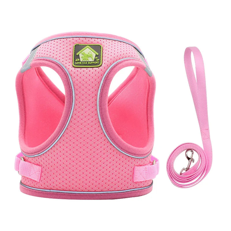Pechera para gatos reflectante con tela transpirable