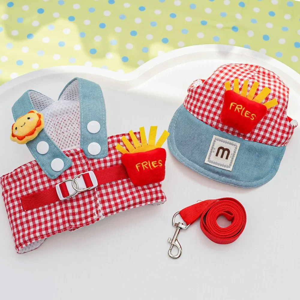 Set de pechera, correa y gorra (2 modelos)