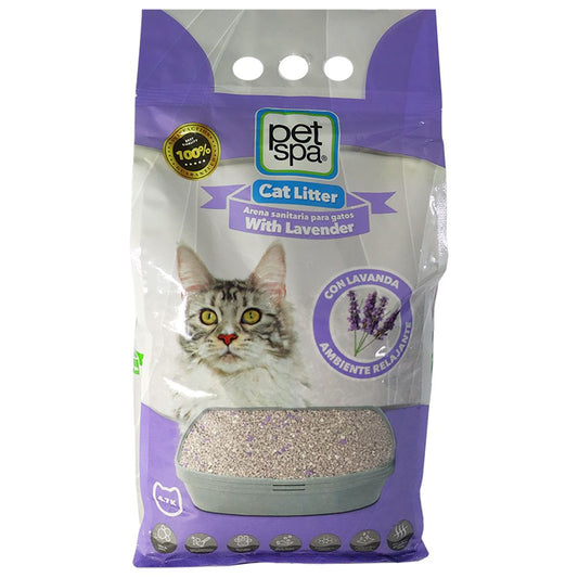 Arena para gatos Pet Spa Lavanda 4.7kg