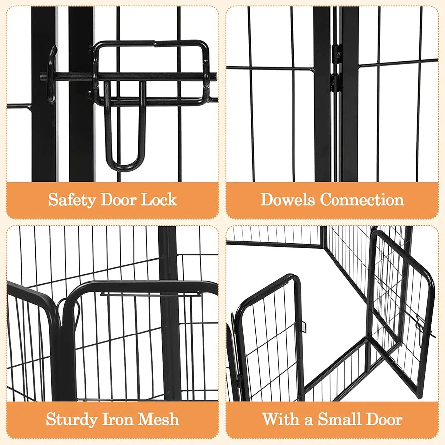 Corral de metal para mascotas 80*60cm