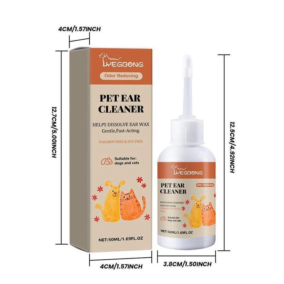 Gotas para los oídos de mascotas y aliviar la picazón 50ml