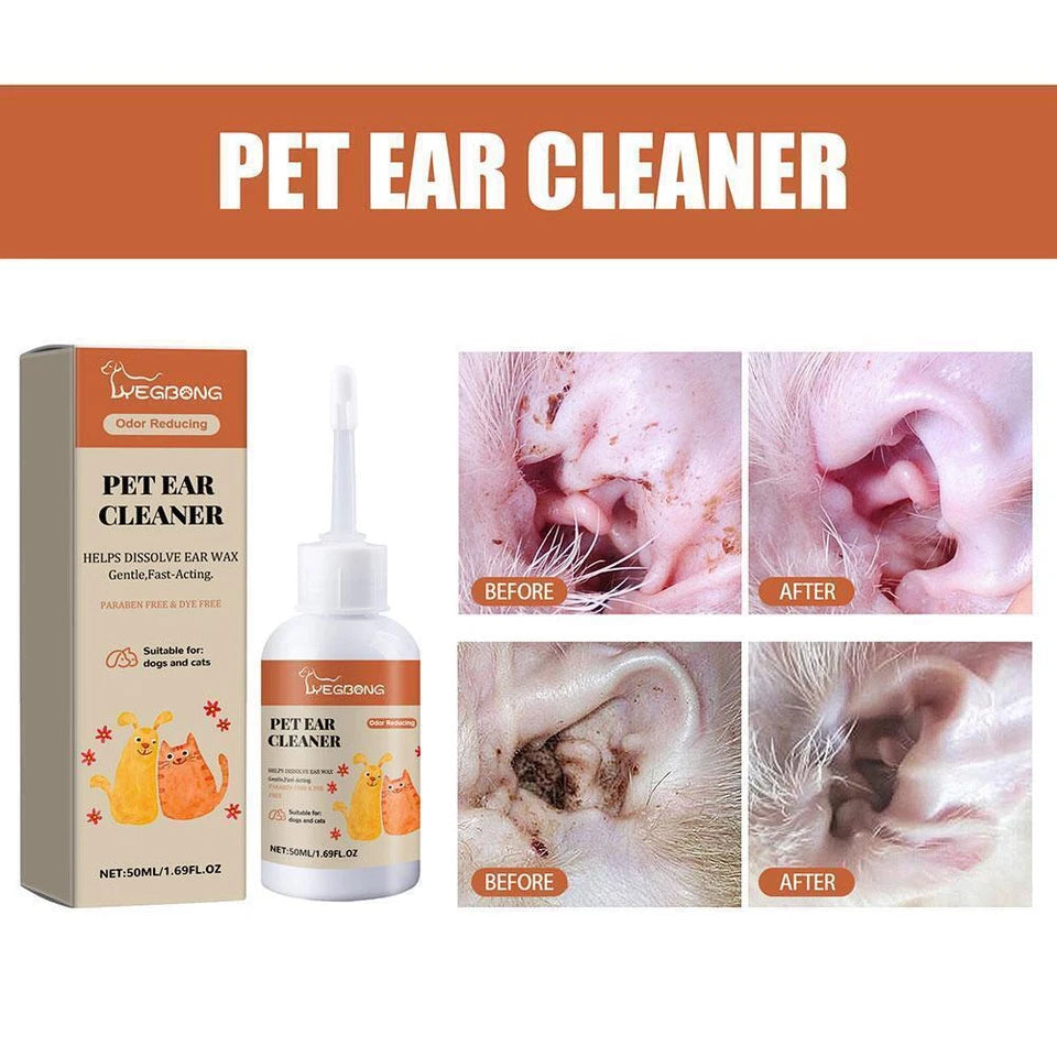 Gotas para los oídos de mascotas y aliviar la picazón 50ml