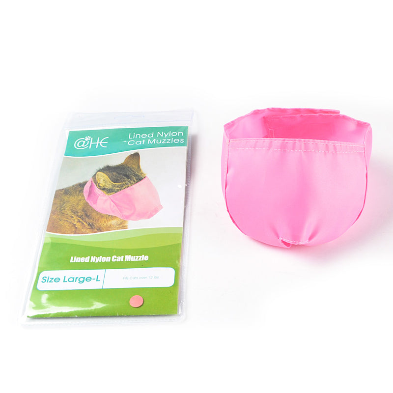 Bozal de tela para gatos para visitas al veterinario