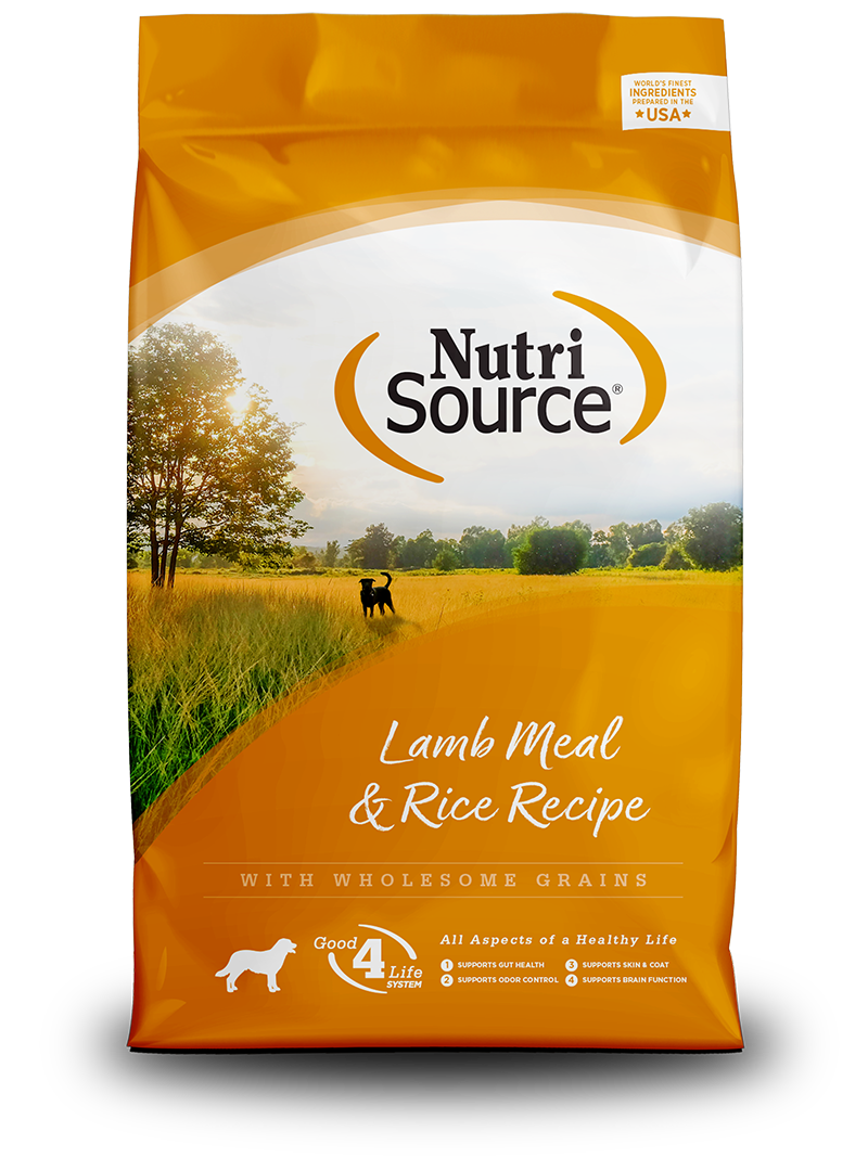 Comida para Perro Nutri Source: Adultos Receta de Cordero y Arroz