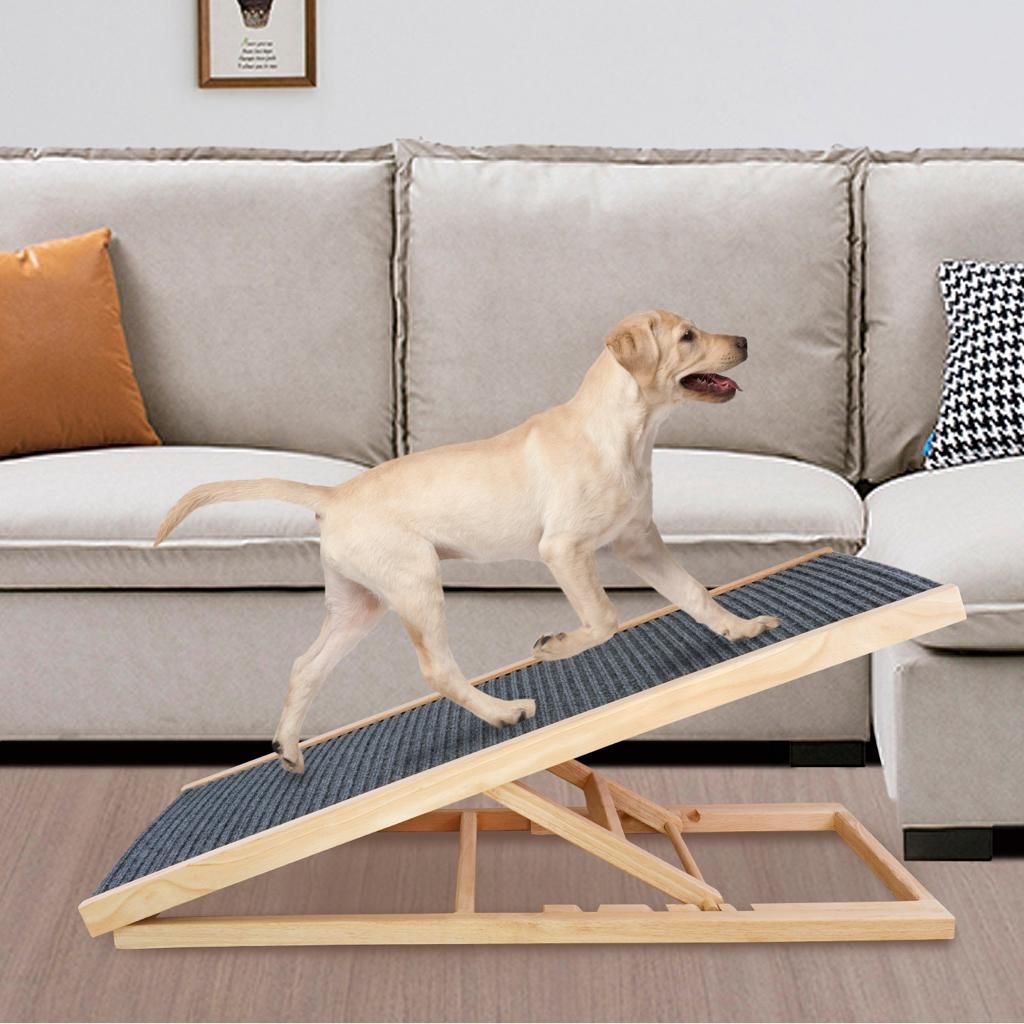 Rampa para mascotas. Plegable, madera duradera y antideslizante