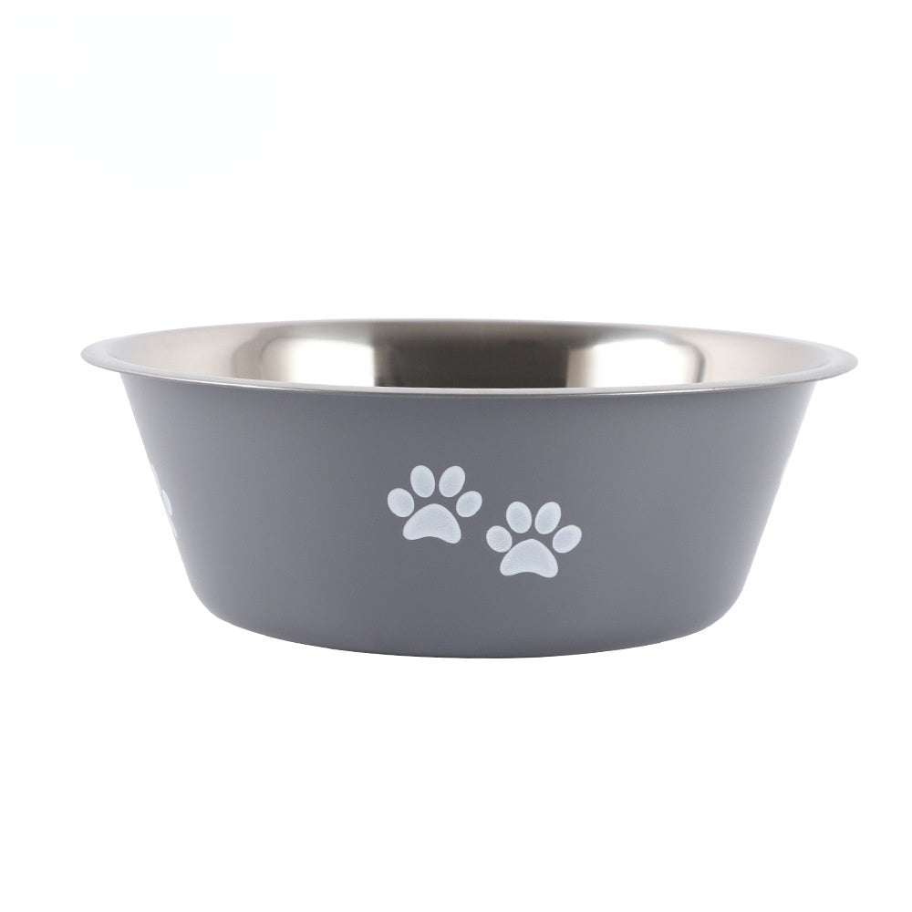 Plato de acero inoxidable para mascotas