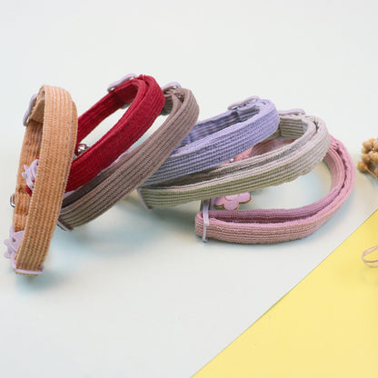 Collar para gatos con dije de flor