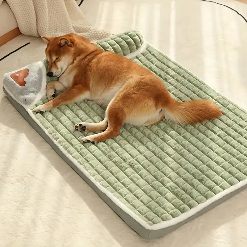 Cama Tapete para perros extraíble y lavable, protección suave para la columna vertebral de mascotas