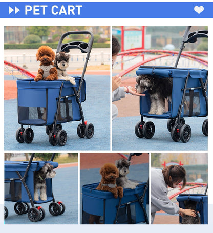 Coche bajo para mascotas (Hasta 30kg) Modelo W68