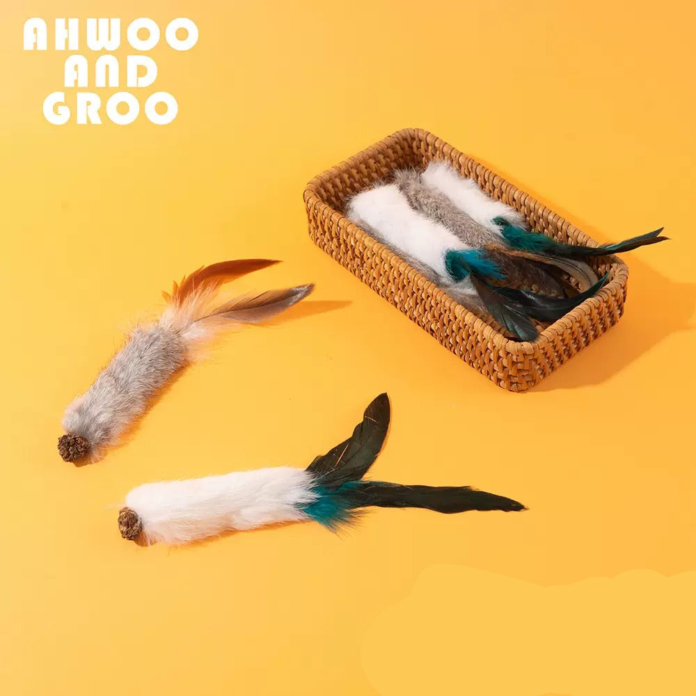 Juguete para gatos con olor a conejo