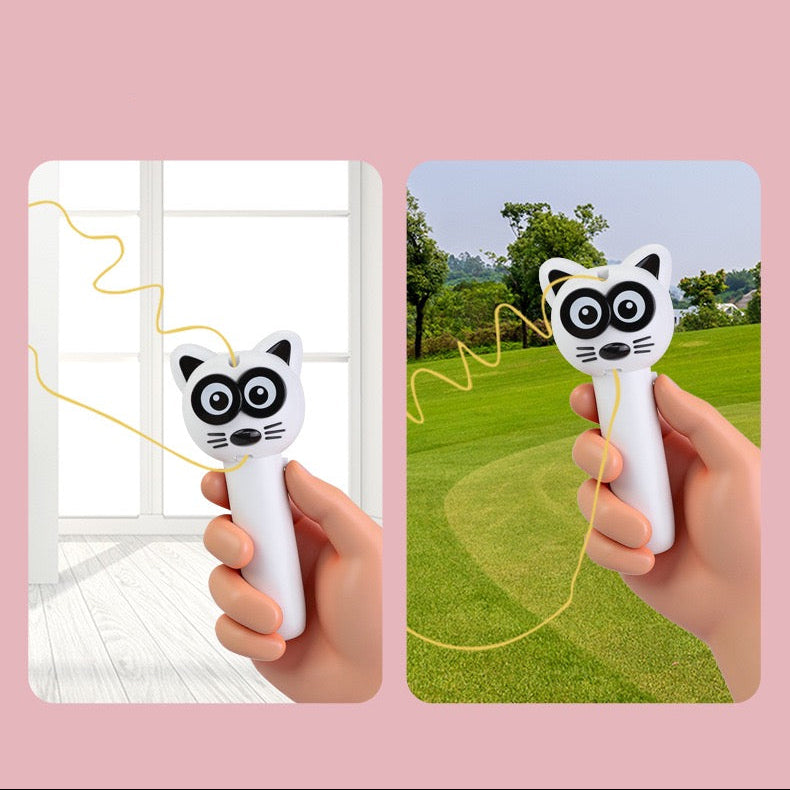 Juguete para gato interactivo lanzador de cuerda