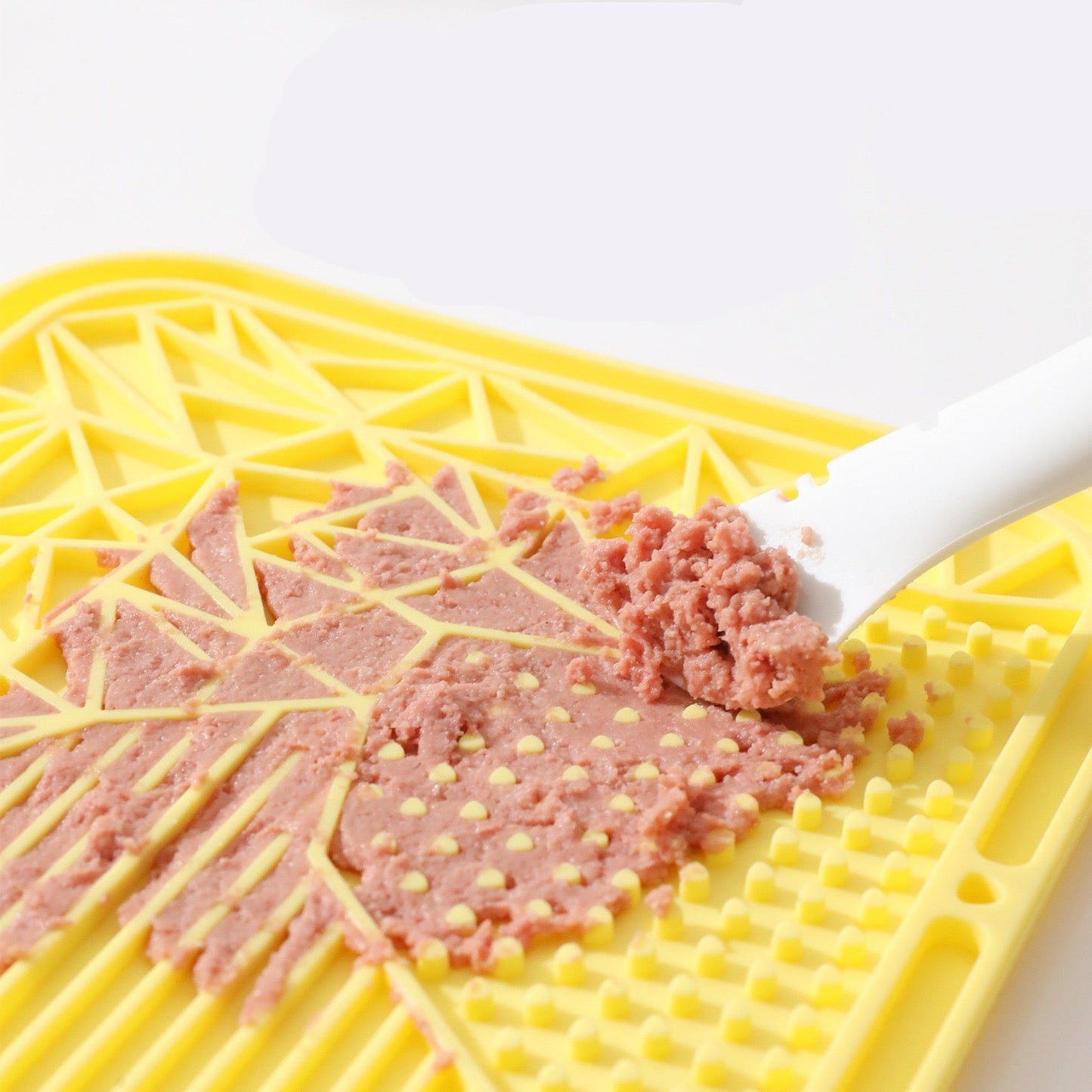 Lick mat cuadrado de colores para mascotas