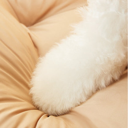 Cama para perros ligera grande gris