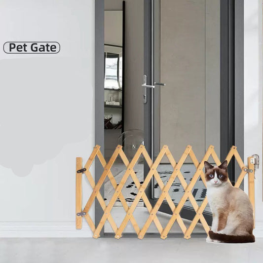 Cerca de madera ajustable para mascotas