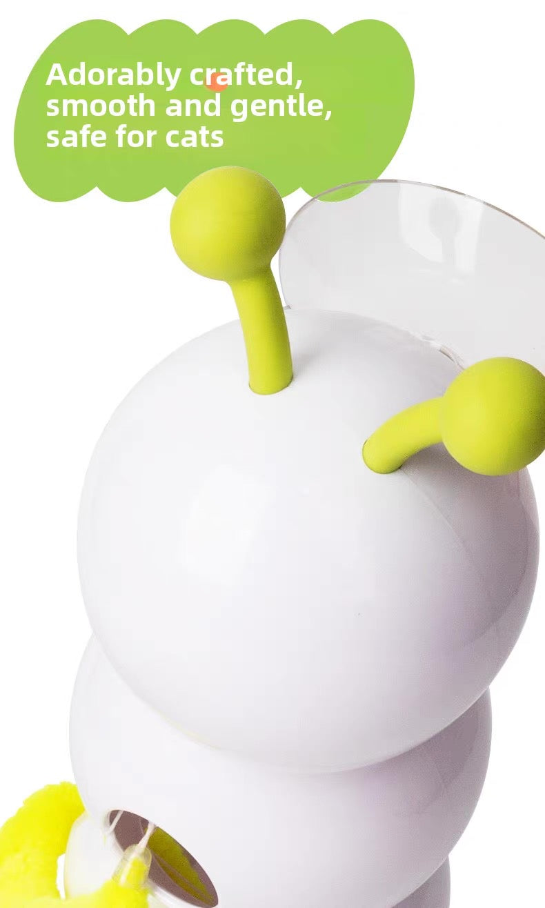 Juguete de pluma interactiva para gatos